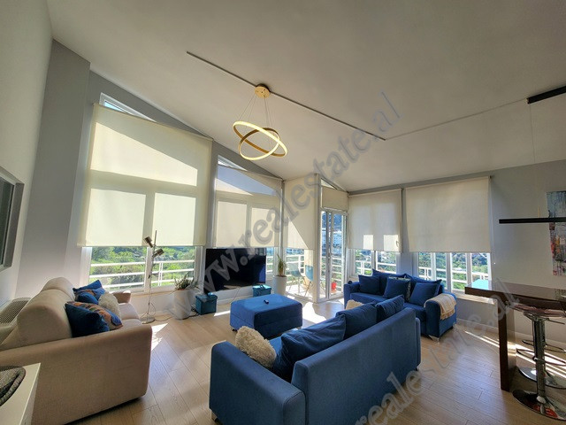 Three bedroom duplex apartment for rent in Kodra e Diellit Residence in Tirana.

It is situated on